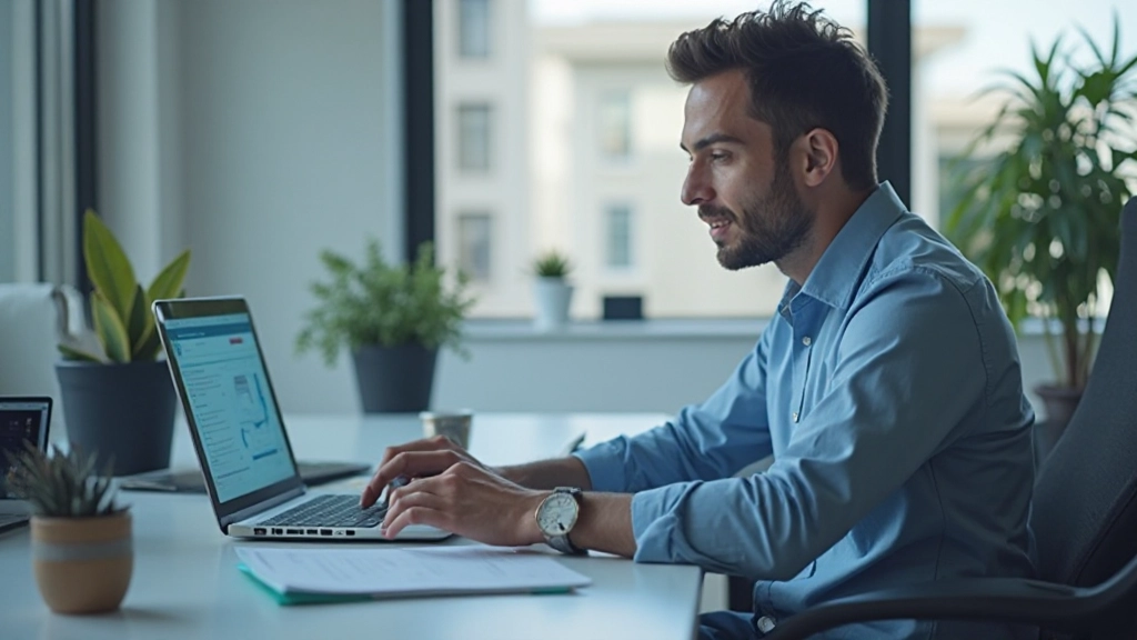 Профессиональный аналитик, работающий с данными на мониторе