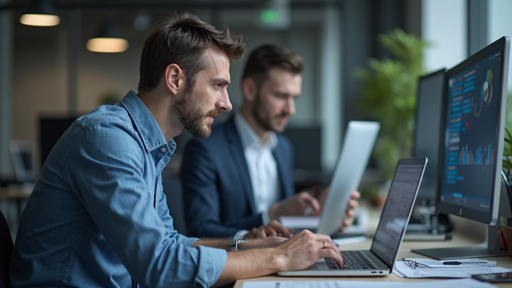 Экран компьютера с различными программными инструментами и платформами для анализа данных